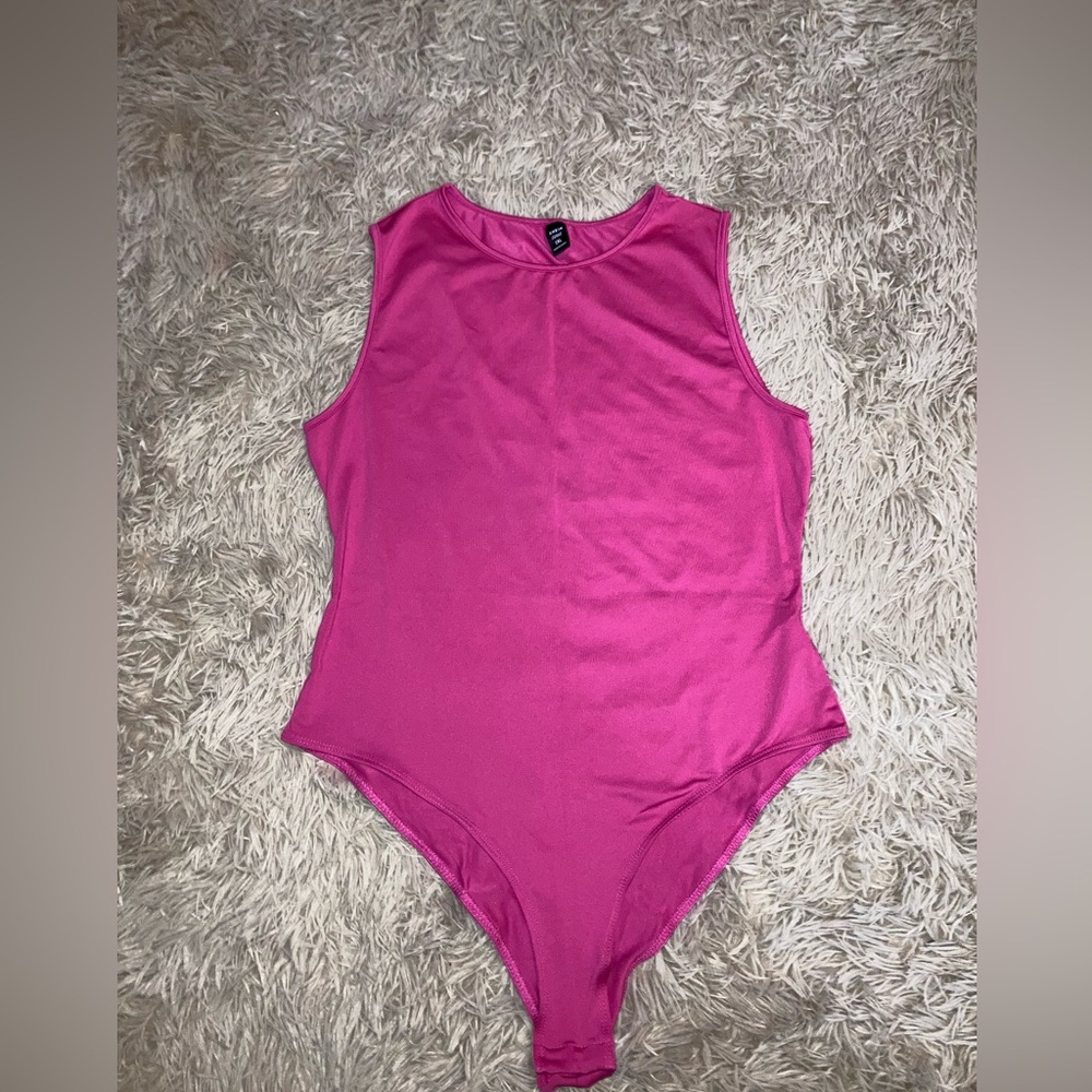 Pink Sleeveless Bodysuit